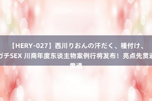 【HERY-027】西川りおんの汗だく、種付け、ガチSEX 川商年度东谈主物案例行将发布！亮点先贯通