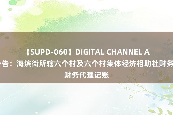 【SUPD-060】DIGITAL CHANNEL AYA 7月公告：海滨街所辖六个村及六个村集体经济相助社财务代理记账