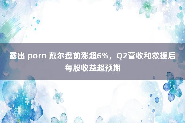 露出 porn 戴尔盘前涨超6%，Q2营收和救援后每股收益超预期